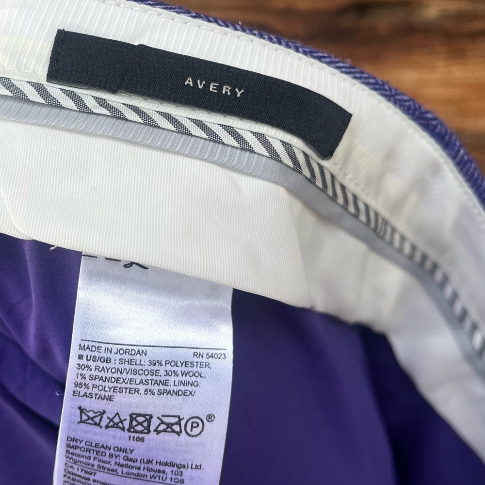 BANANA REPUBLIC | Indigo Wool Blend Dress Pants 12 - Picture 5 of 6